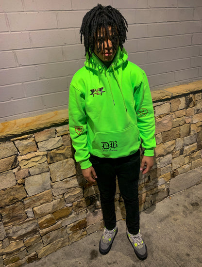 Slime Green "Wings" Hoodie