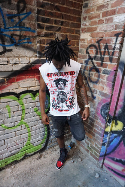 Sleeveless War & Peace Tee “Red”