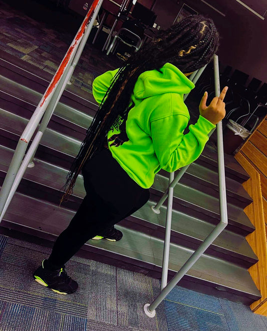 Slime Green "Wings" Hoodie