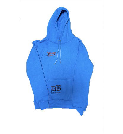 4Eva Hated Wings Hoodie Blue