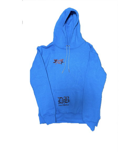 4Eva Hated Wings Hoodie Blue